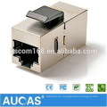 Cat6 FTP Adaptador modular RJ45 enchufe de 180 grados / cat5e blindado unidireccional módulo keystone